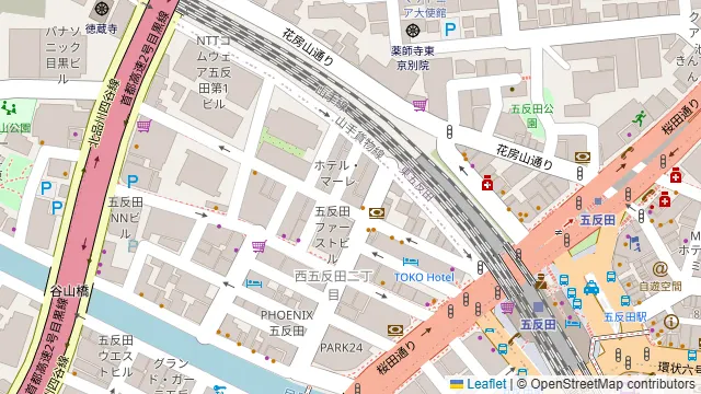 Bear五反田の周辺地図