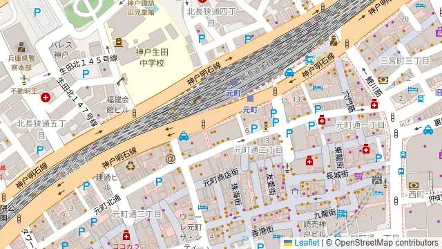 SPACE NONO for business 元町駅前店の周辺地図