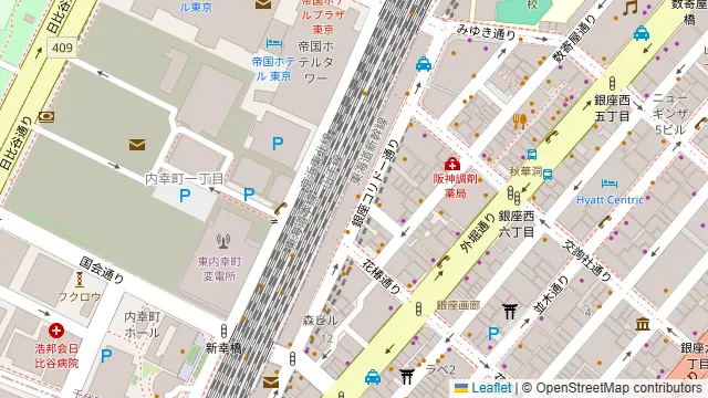 BBQ HOUSE東京の周辺地図