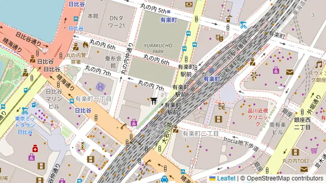 ZXY(ジザイ)有楽町の周辺地図