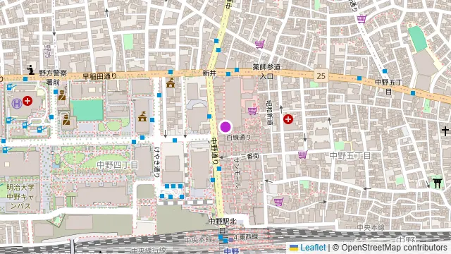 居酒屋 万喜 中野店の周辺地図