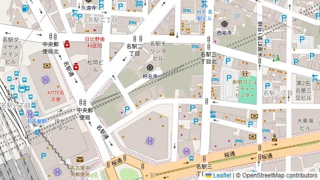 厚切り牛タン焼肉 MALT 名古屋駅店の周辺地図