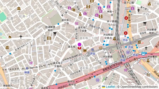 渋谷ガーデンスペース道玄坂店の周辺地図