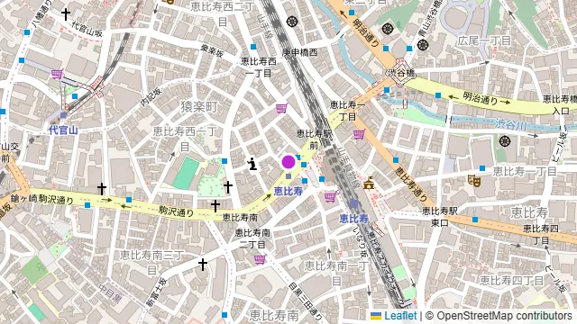 パンダの会議室 恵比寿の周辺地図