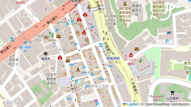 完全個室居酒屋 赤坂 京小町の周辺地図