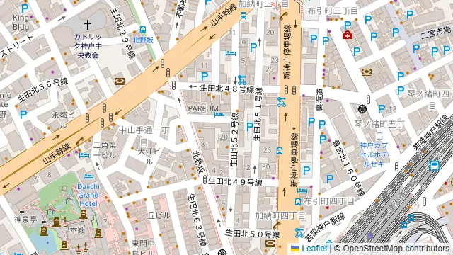 EL CIELO 北野坂店の周辺地図
