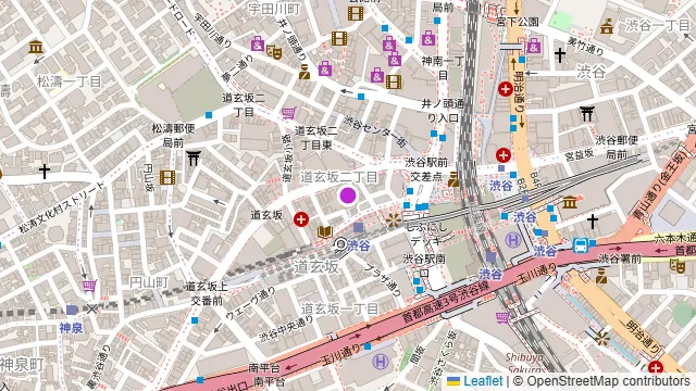 TOMBOY cafe 106渋谷道玄坂の周辺地図