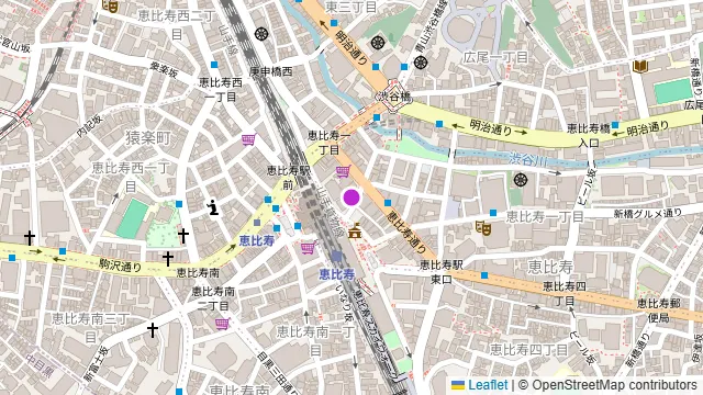 焼鳥と野菜肉巻き串専門店 いろどり恵比寿の周辺地図