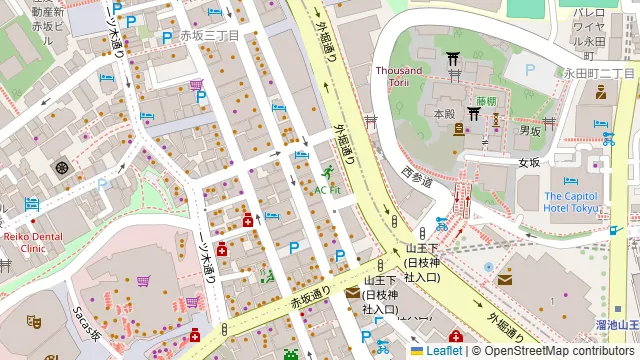 眞牛館 赤坂本店の周辺地図