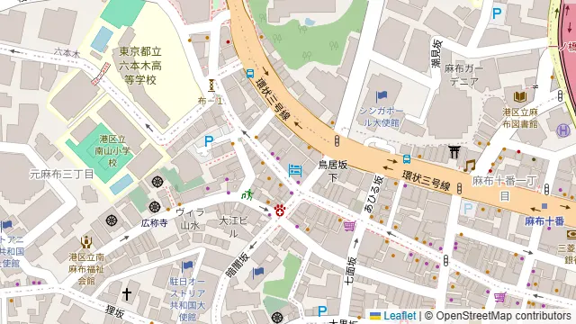 THE LIVELY BAR 麻布十番の周辺地図