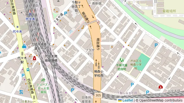コロニアルラウンジ新宿の周辺地図