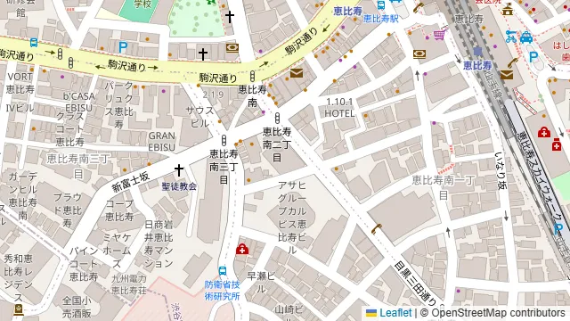 AFTERLIFE 恵比寿の周辺地図