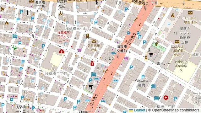 スタジオ21の周辺地図