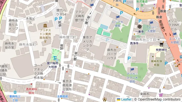 Patia 東麻布店の周辺地図