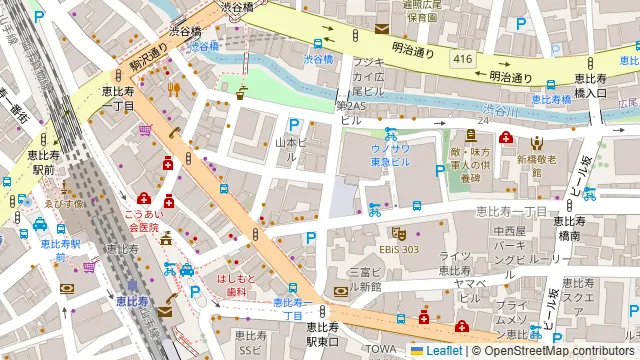 KAPPO R 恵比寿の周辺地図