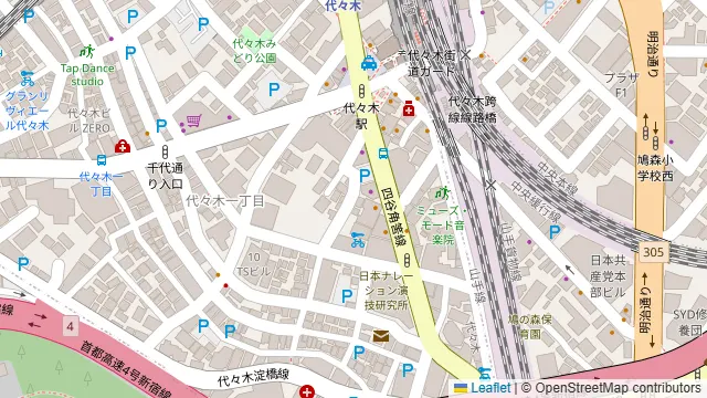 木村屋本店 代々木西口店の周辺地図