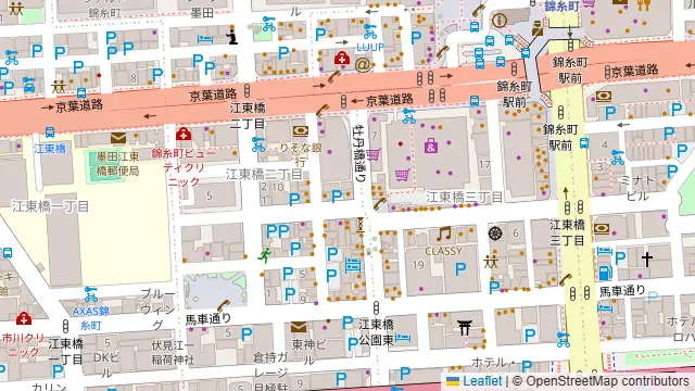 ピッツェリアバール LoRo 錦糸町店の周辺地図