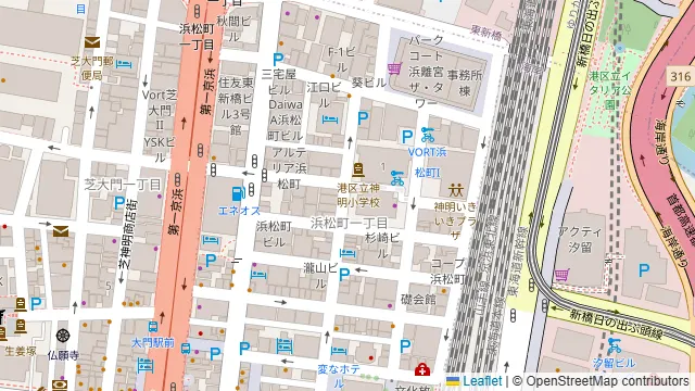 Pacific Hubの周辺地図