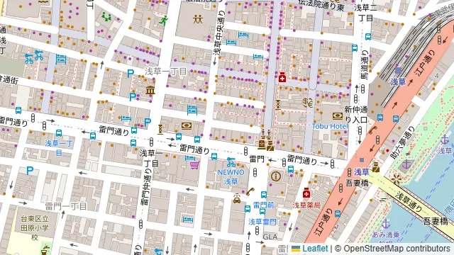 浅草食堂 元松の周辺地図
