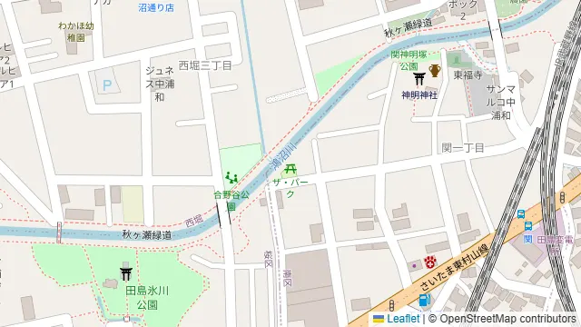 THE PARKの周辺地図