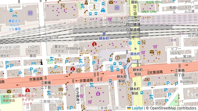 ベルサイユの豚 錦糸町の周辺地図