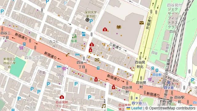 個室×地鶏×海鮮 居酒屋 とりせん 四ッ谷店の周辺地図