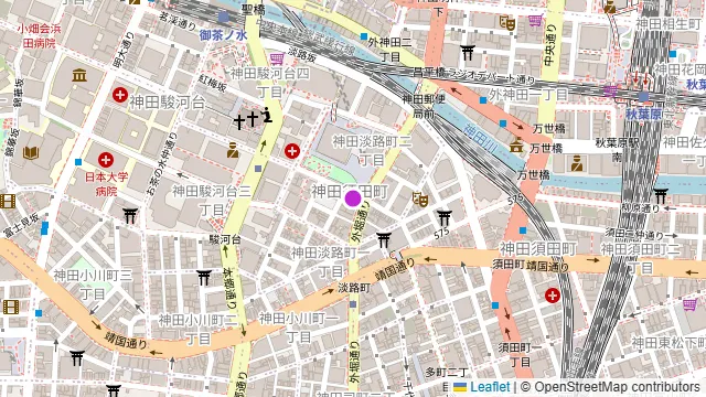 路地裏バルO’sの周辺地図
