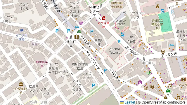 イタリアンバル CONA 渋谷宇田川町店の周辺地図