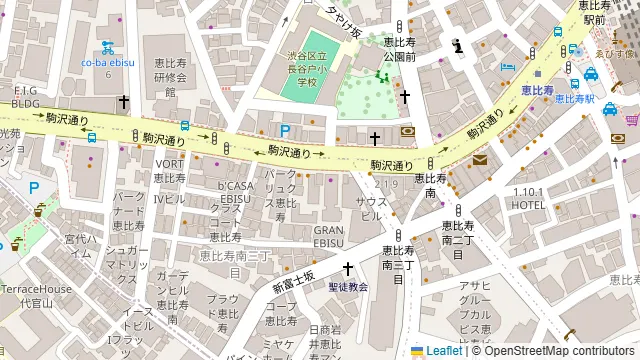 ヌリカベ恵比寿の周辺地図