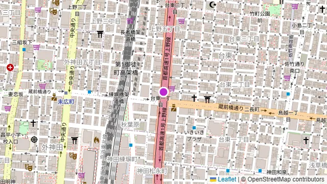 ふれあい貸し会議室 秋葉原No52の周辺地図