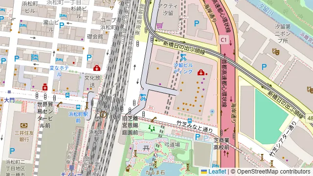 健康中華庵 青蓮 浜松町店の周辺地図