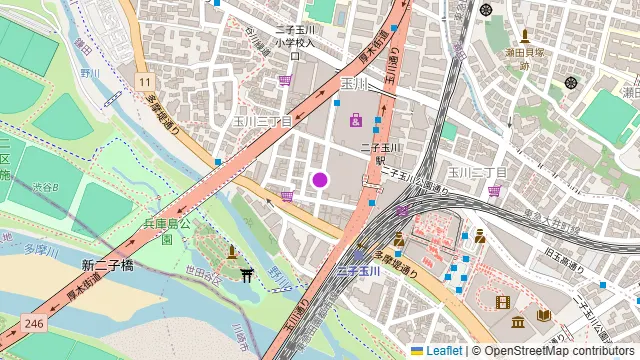 ESOLA 二子玉川店の周辺地図