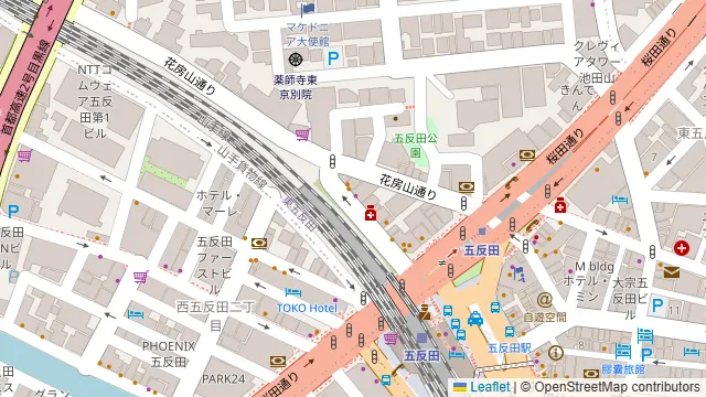 ivory五反田の周辺地図