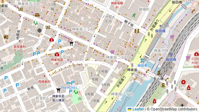 IAMSEOUL 神楽坂の周辺地図