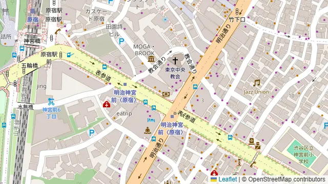 BUTTER MILK CHANNEL 原宿の周辺地図