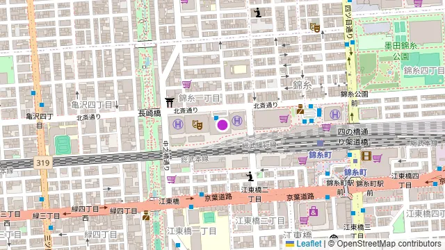 東武ホテルレバント東京の周辺地図