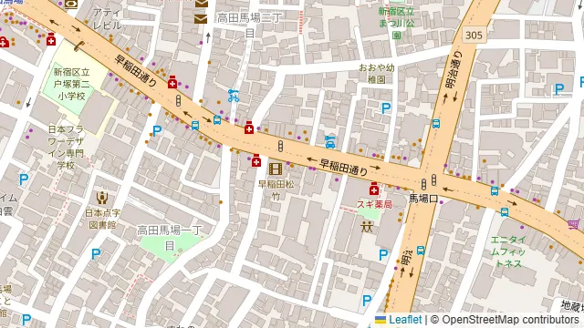 東京ミート酒場 高田馬場店の周辺地図