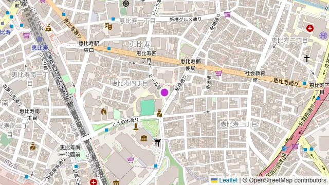 マーサーブランチ 恵比寿の周辺地図