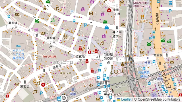 HUB 渋谷センター街店の周辺地図