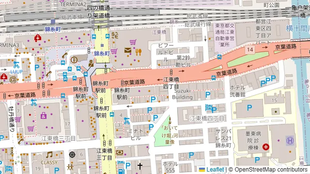 北の味紀行と地酒 北海道 錦糸町店の周辺地図