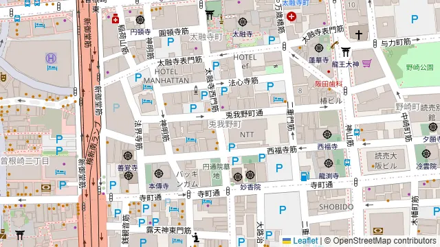 Azur梅田の周辺地図