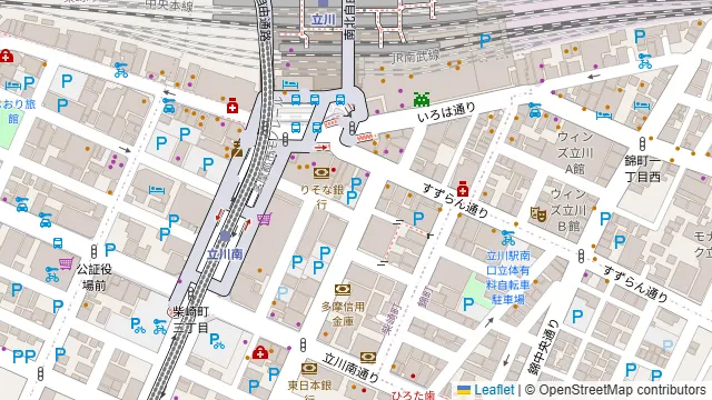韓国食堂ヌルンジ 立川の周辺地図
