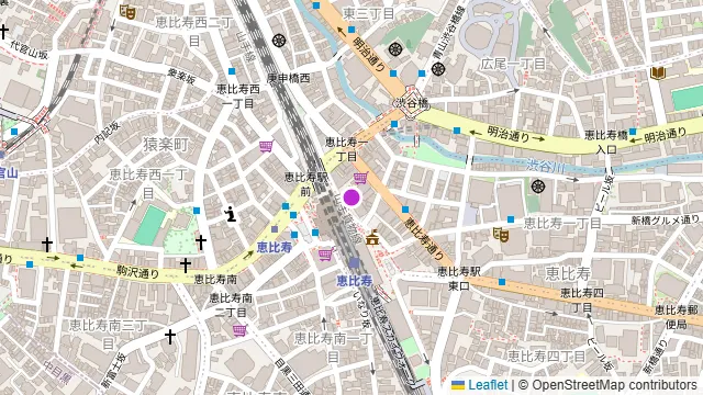 MEDUSA恵比寿 RESTAURANT & BAR LOUNGEの周辺地図