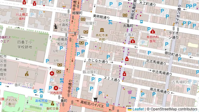 骨付鳥 かし羽の周辺地図