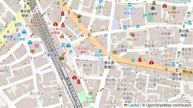 秋田純米酒処 恵比寿店の周辺地図