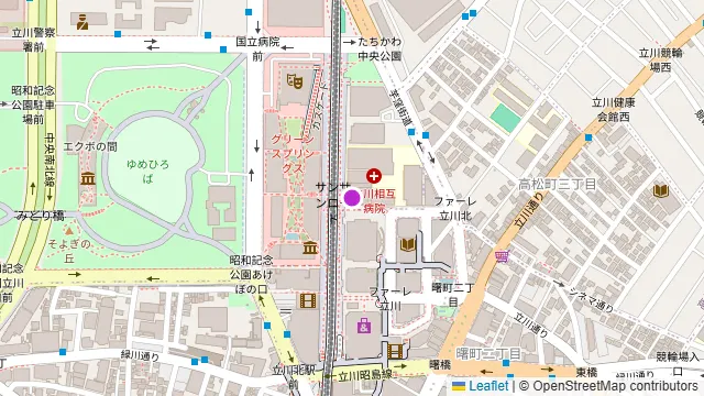 Darts UP 立川南口の周辺地図