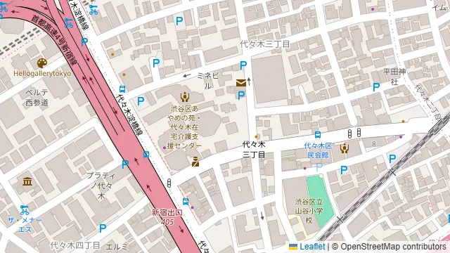 #サンチョウメGoburin【新宿三丁目／御苑】の周辺地図