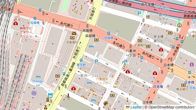 仙台牛タンと旨とろ馬刺し 個室居酒屋 万福 東京駅八重洲店の周辺地図