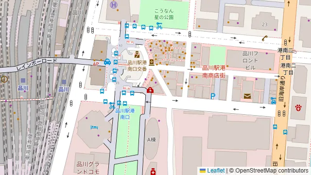 WAW品川インターシティフロント レンタルルームの周辺地図