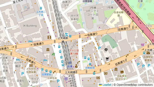 東京まじっくぽーしょん目黒店の周辺地図